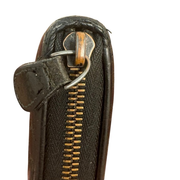 Bottega Veneta Continental zip around Black Leather Wallet Pre loved - Picture 10 of 14